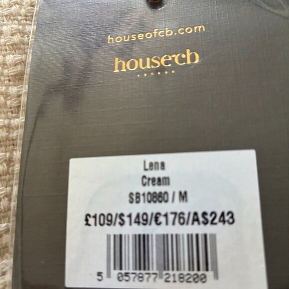 House of CB Medium (US 6-8) Boucle Cream Suit Jacket - Picture 3 of 5